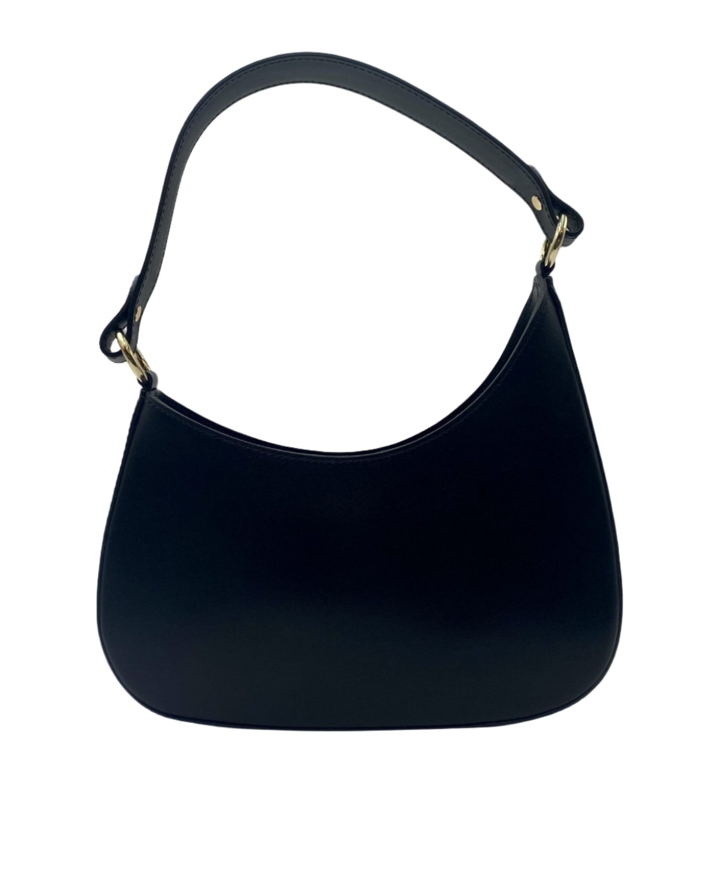 Luna Leather Hobo Bag - Black