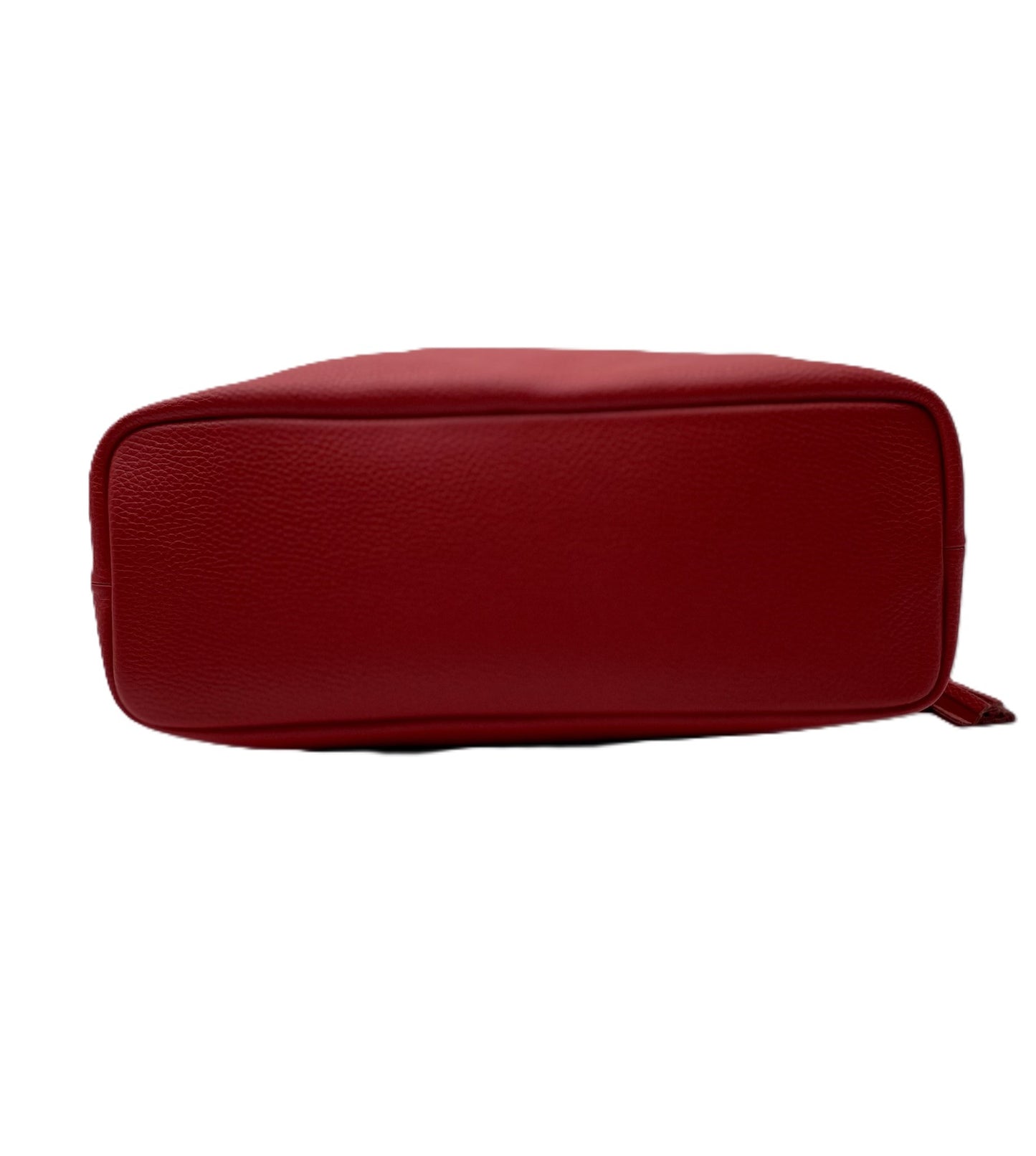 Gianna Leather Shoulder Bag - Red