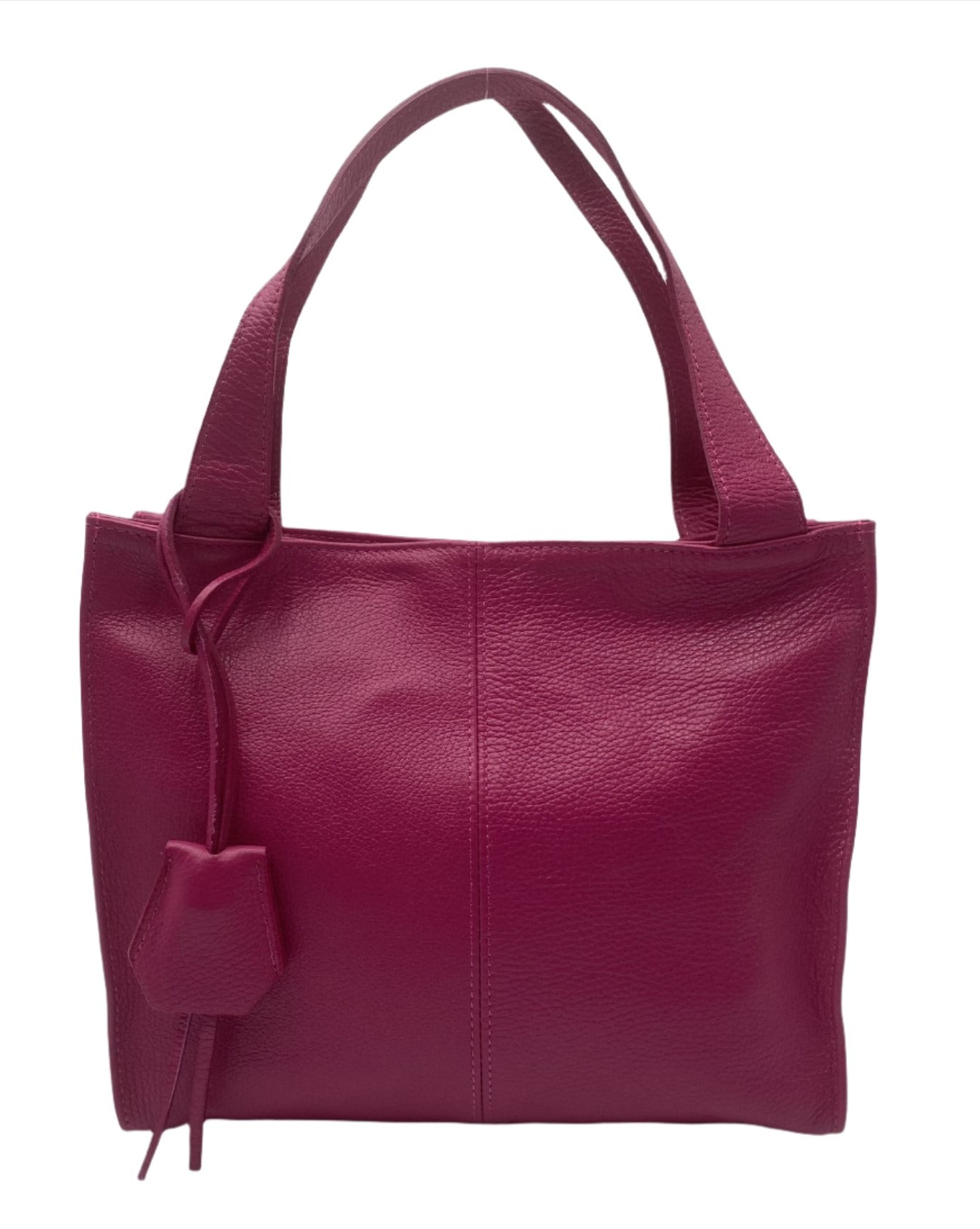 Karissa Leather Hobo Bag - Fuchsia