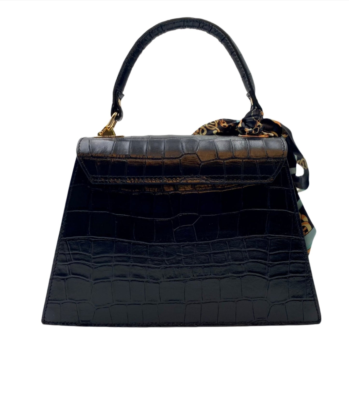 Emma Leather Handbag - Black