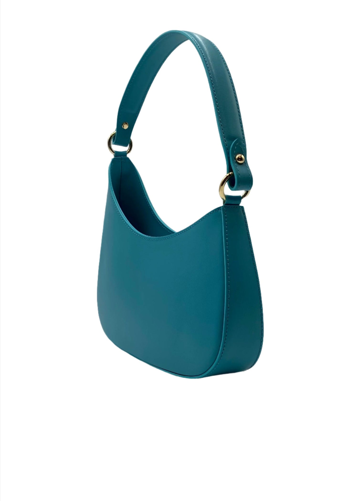 Luna Leather Hobo Bag - Turquoise