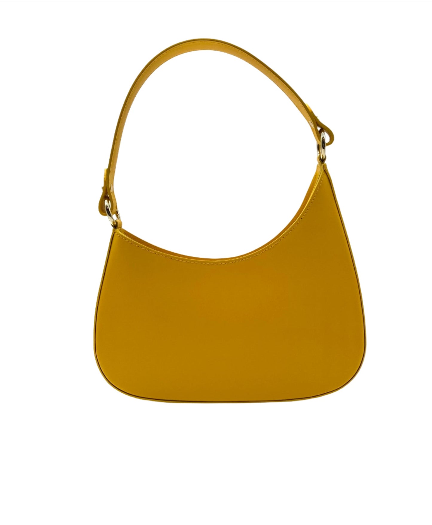 Luna Leather Hobo Bag - Vibrant Yellow