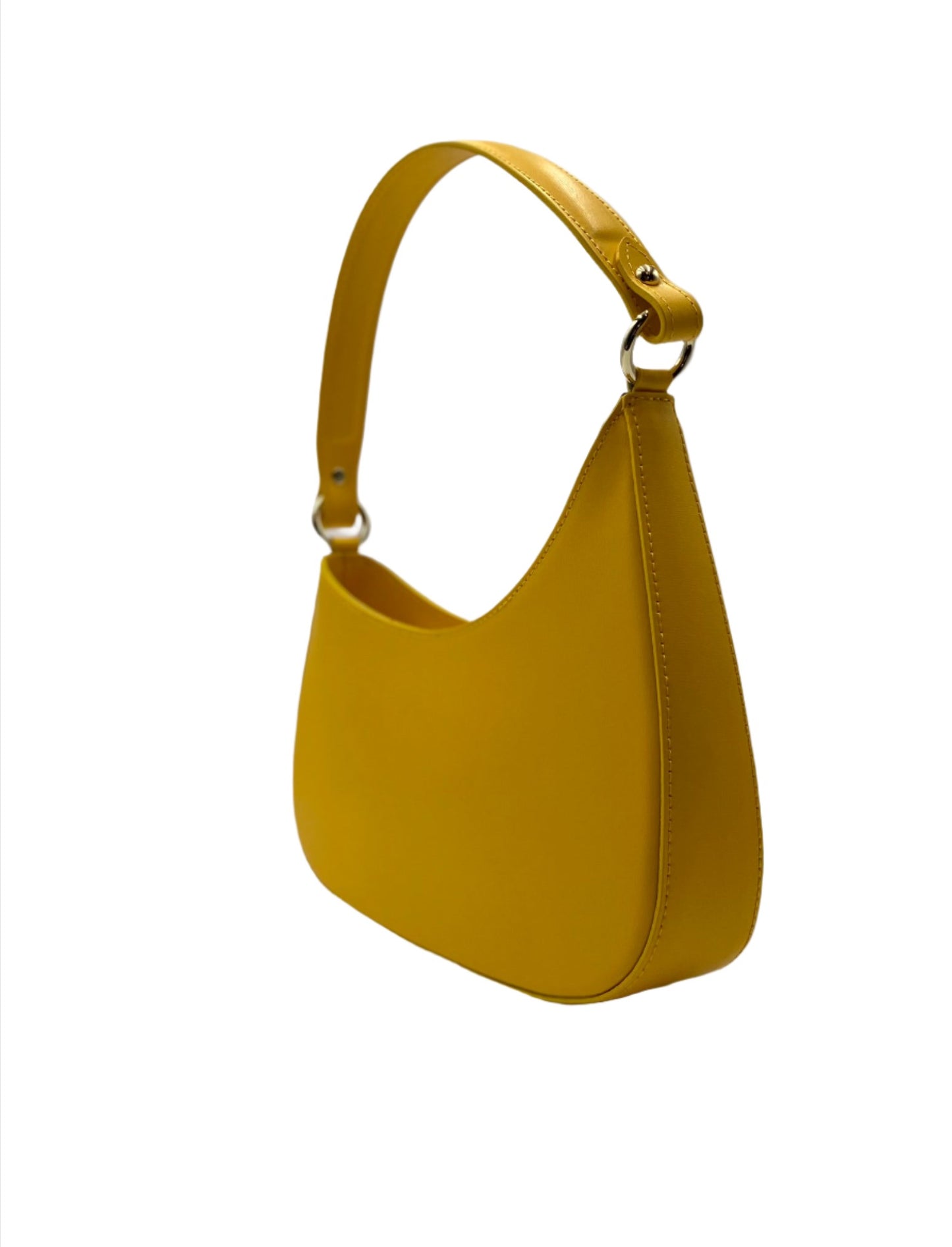 Luna Leather Hobo Bag - Vibrant Yellow