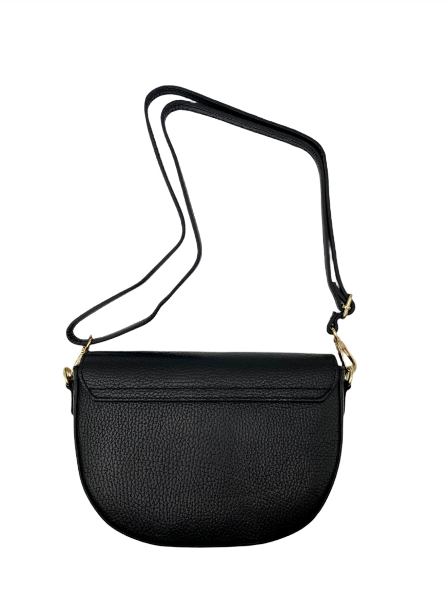 Lilla Leather Crossbody Bag - Black