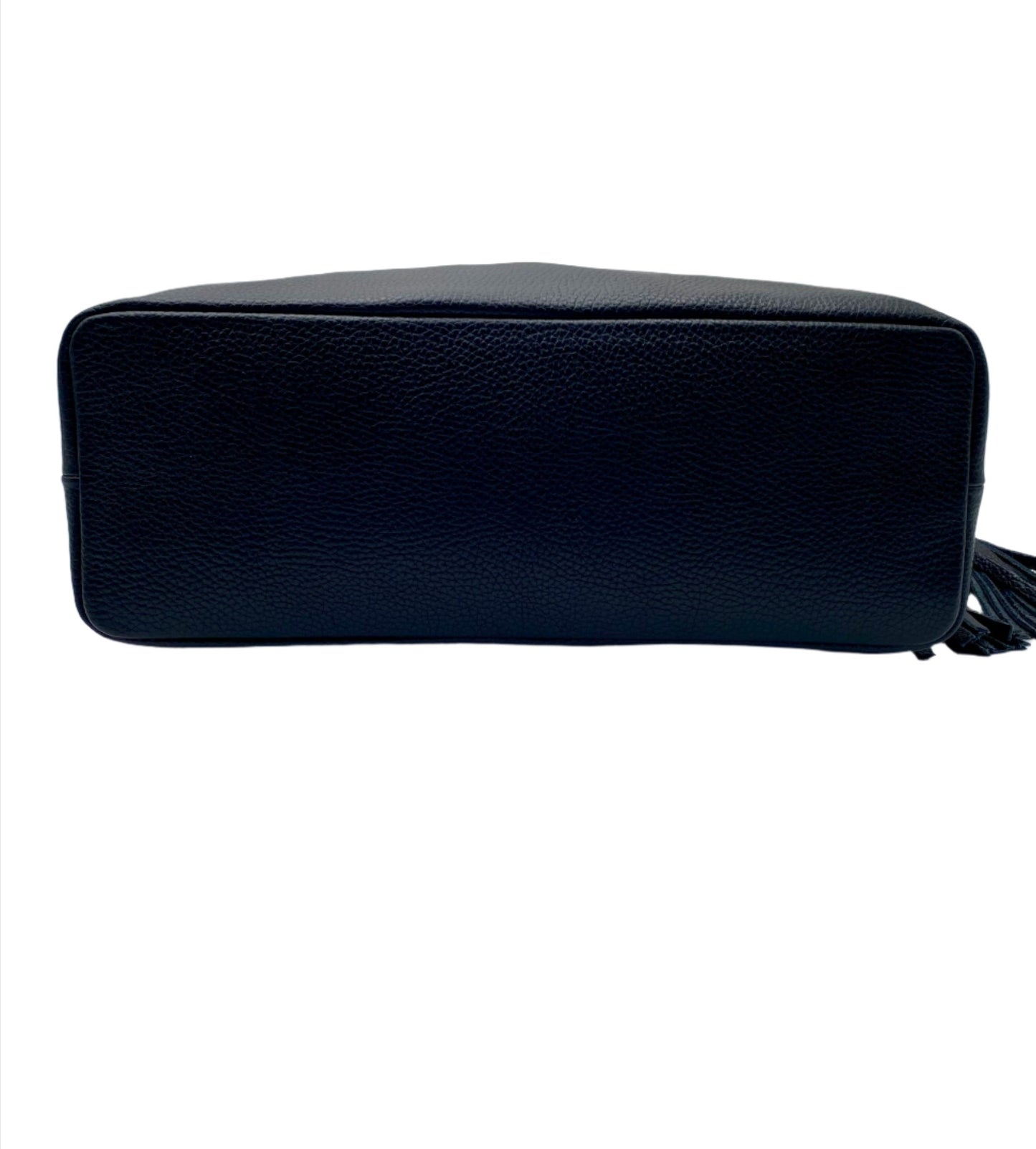 Gianna Leather Shoulder Bag- Black