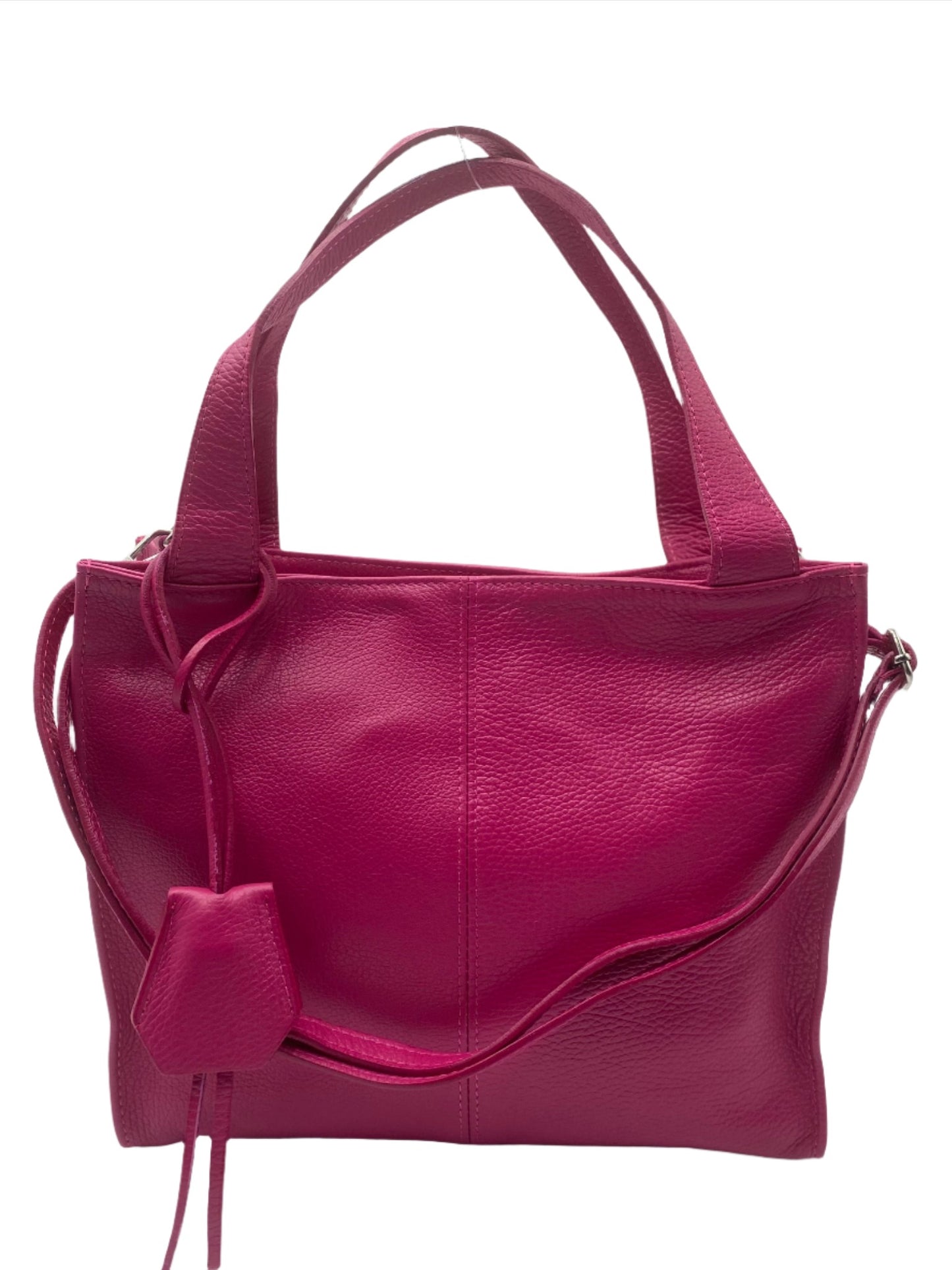 Karissa Leather Hobo Bag - Fuchsia