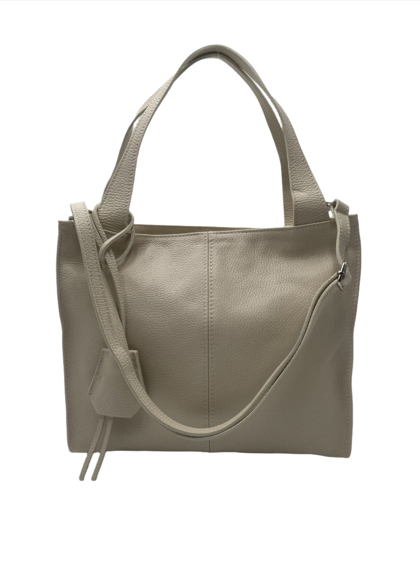 Karissa Leather Hobo Bag - Beige
