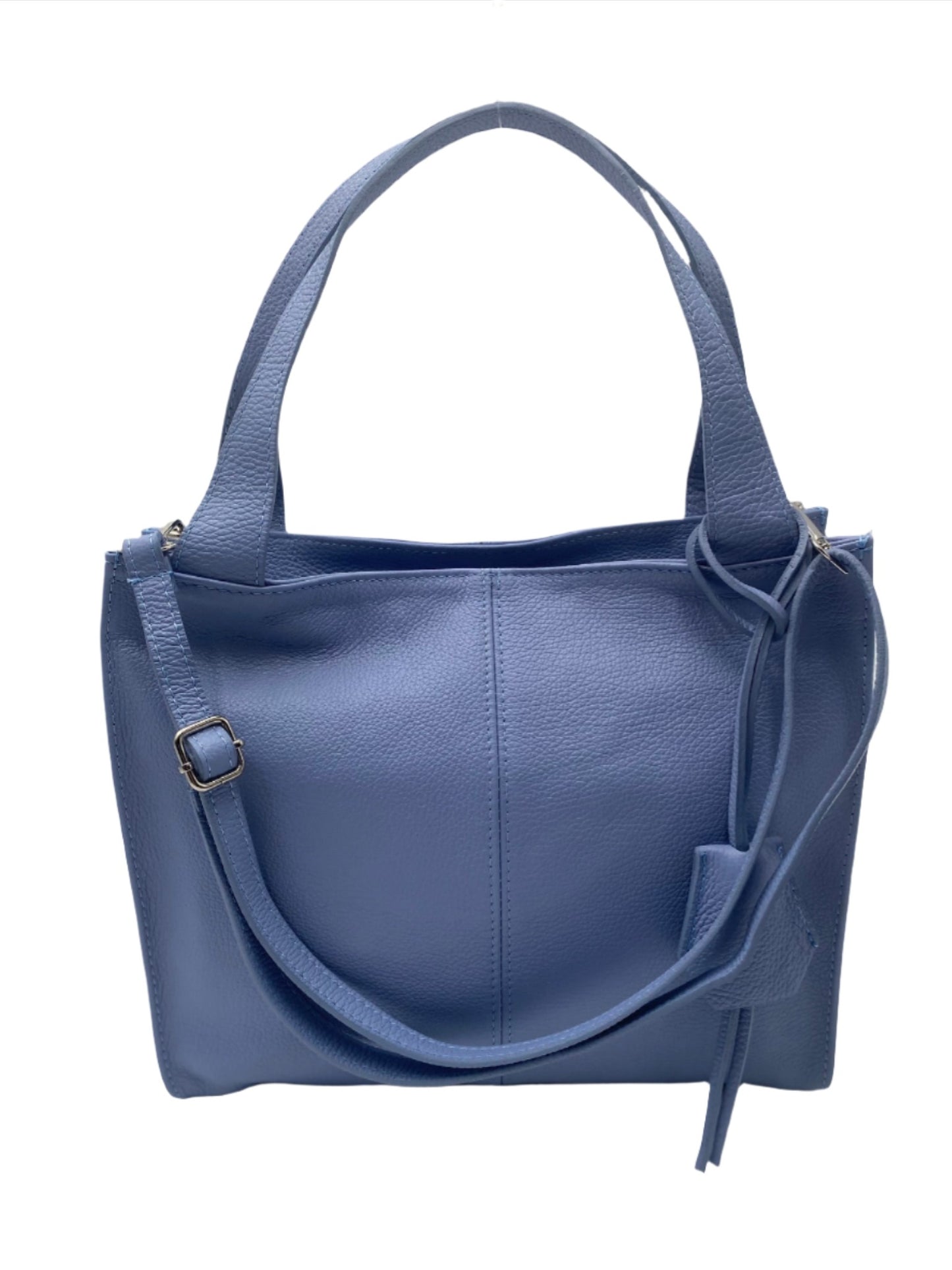 Karissa Leather Hobo Bag - Azure Blue