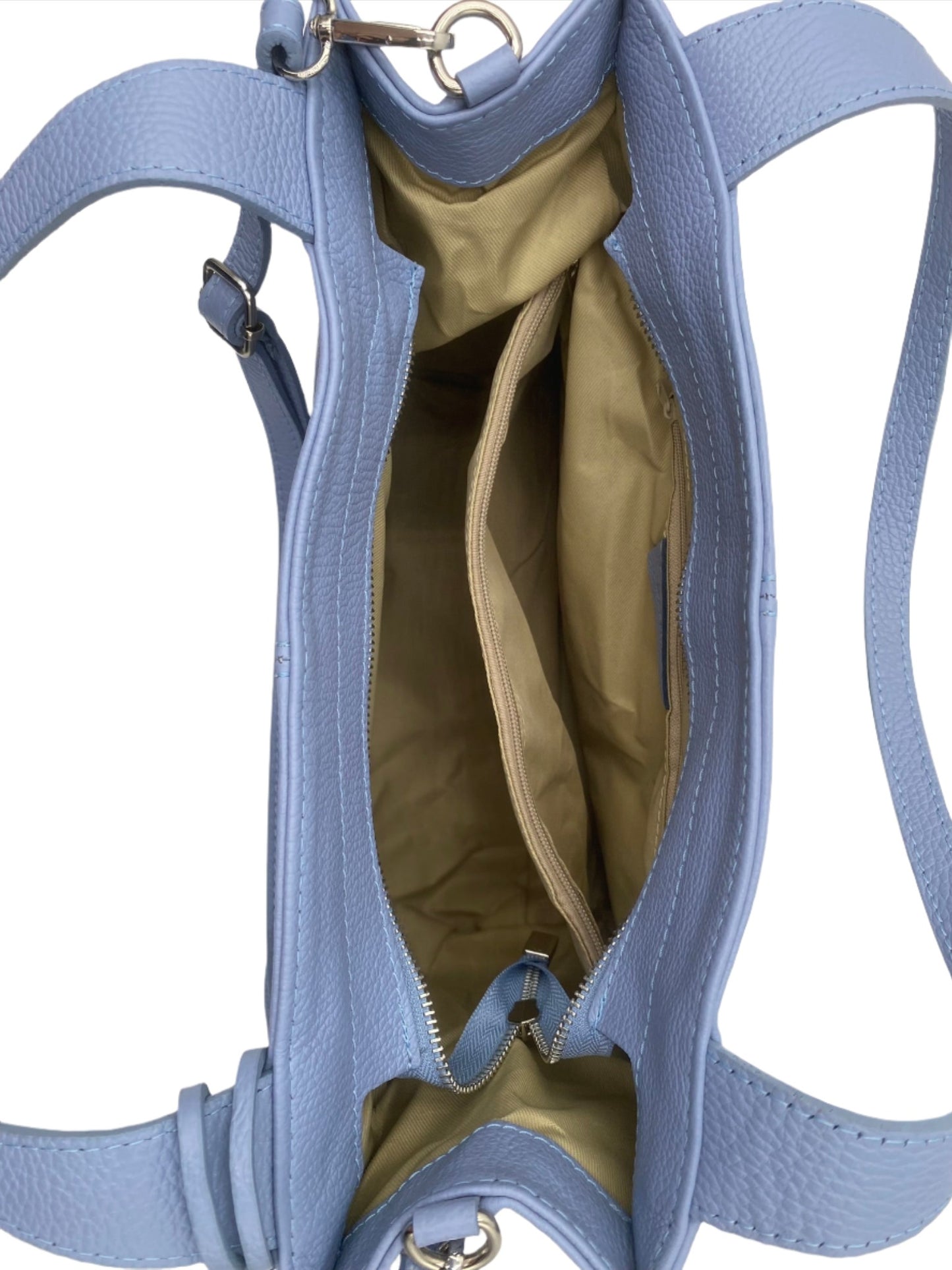 Karissa Leather Hobo Bag - Azure Blue