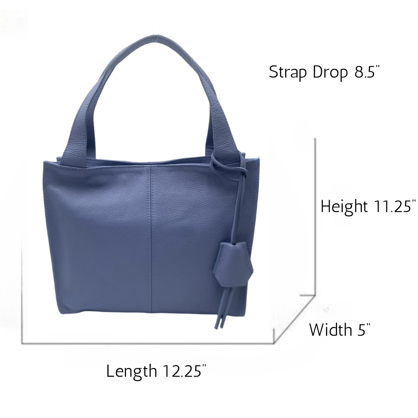 Karissa Leather Hobo Bag - Azure Blue